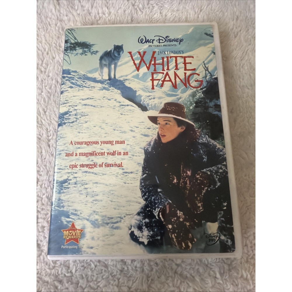 White Fang Dvd 1991 Ethan Hawke Complete w/ Insert Walt Disney Presents Wolf